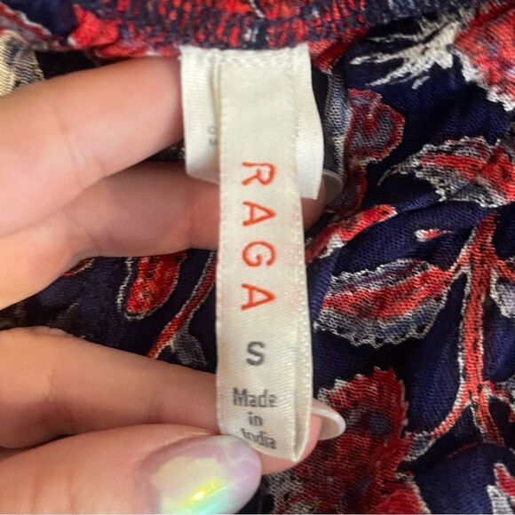 Anthropologie Raga Infinite Nights Open Back Bohemian Mixed Print Romper - Picture 13 of 14